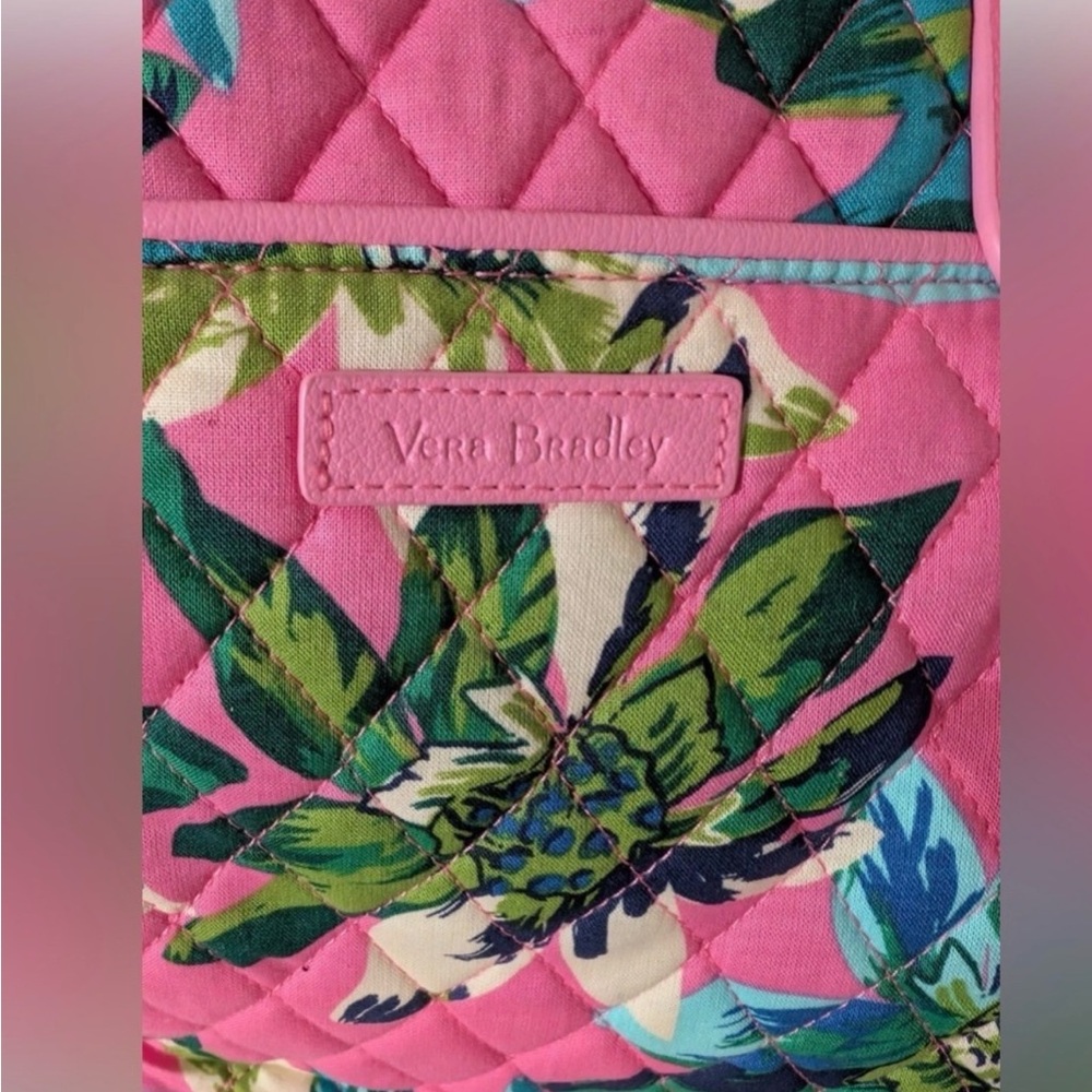 UEC Vera Bradley Pink and Green Floral Quilted Hand Bag